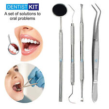 1 Set Dental Pick Amp Mirror Tools Sculpture Instrument Double End Oral Kit Tooth