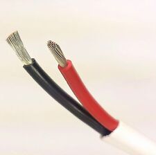 162 Awg Gauge Marine Grade Wire Boat Cable Tinned Copper Flat Blackred