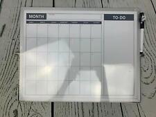 Small Double Sided White Board Calendar Mini Portable Desktop Dry Erase Board