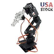 Alu Robot 6 Dof Arm Mechanical Robotic Arm Clamp Claw Mount Kit For Arduino Usa
