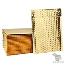 100 000 Glamour Metallic Gold Poly Bubble Mailers Envelopes Bags 4x8 Extra Wide
