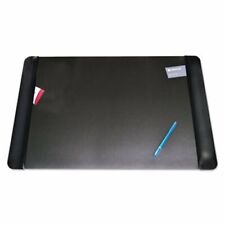 Artistic Executive Desk Pad Withfaux Leather Side Panels 36 X 20 Blk