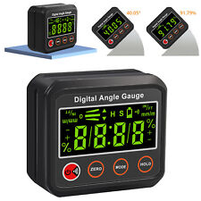 Digital Angle Gauge Level Box Protractor Angle Finder Inclinometer Alerts Magnet