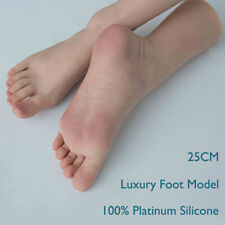 Luxury Platinum Silicone Feet Model Jewelry Display Realistic Foot Lifelike