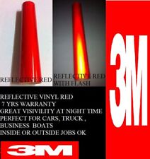24 X Feet Red 3m Reflective Roll Vinyl Adhesive Cutter Sign 7 Years