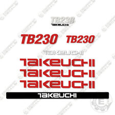 Takeuchi Tb 230 Mini Excavator Decals Equipment Decals Tb230 Tb 230