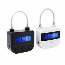 1x Multipurpose Time Lock Waterproof Usb Rechargeable Time Switch Locks Padlock