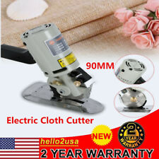 9cm Electric Cloth Textile Cutter Fabric Leather Rotary Cutting Machine Scissors