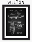 Wilton Vise Bullet Patent Print Art Paper