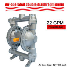 New Listing22gpm Air Operated Double Diaphragm Pump Nitrile Ballseatdiaphragm Aluminum