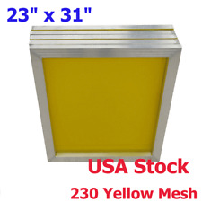 Usa 6pcs 23 X 31 Aluminum Frame Silk Screen Printing Screens 230 Yellow Mesh