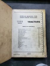 John Deere Service Manual 1000 Series Tractors Sm 2033 Original Black Binder
