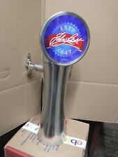 Labatt Draft Beer Two Tap Faucet Draft Lighted Double Tap Tower Kegerator