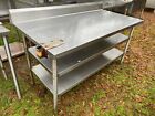 Heavy Duty 60x30 Stainless Steel Work Kitchen Prep Table With 2 Bottom Shelves
