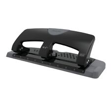 Swingline 3 Hole Paper Punch Smart Touch 20 Sheets Low Force Black 74075 New
