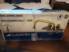 New Glacier Bay Brass Laundry 2 Handle Faucet With Drip Free 14 Turn