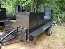 Hogzilla Bbq Smoker Cooker Grill Clean Out Trailer Food Truck Catering Business