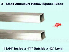 Small Aluminum Hollow Square Tubes 2 1564 Inside X 14 Outside X 12 Long
