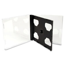 104mm Double Clear Cd Dvd Jewel Cases With Black Tray Standard Size Hold 2 Disc