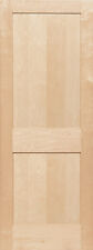 2 Panel Birch Flat Mission Shaker Stain Grade Solid Core Interior Wood Doors