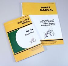 Operators Parts Manual For John Deere 44 44a 44ah 44h Tractor Plow Owner Catalog