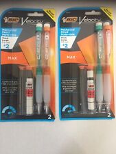 Bic Velocity Max Mechanical Pencil Eraser Lead Thick 09mm 2pk 2 Ea 4 Total