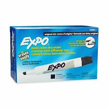 Expo 83001 Original Dry Erase Markers Chisel Tip Black12 Count