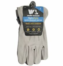 Wells Lamont Hydra Hyde Water Resistant Leather Work Gloves Size Large Ppe