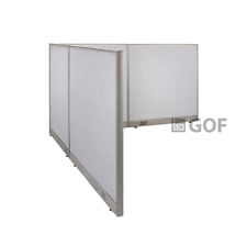 Gof L Shaped Freestanding Partition 96d X 102w X 48h Office Room Divider