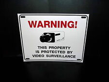 Cctv Surveillance Security C Store Video Cameras Warning Yard Fence Window Sign