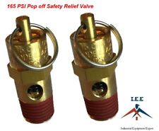 14 Npt 165 Psi Air Compressor Safety Relief Pressure Valve Tank Pop Off 2 Pc