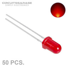 50 X 5mm Bright Colored Red Light Emitting Diode Led Bulb Usa