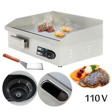 3000w 22 Commercial Electric Countertop Griddle Flat Top Grill Hot Plate Bbq
