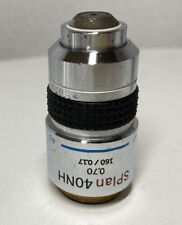Olympus Microscope Phase Contrast Objective Splan 40nh Bh2 Bhs 160tl