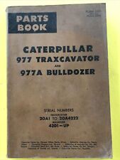Vintage Caterpillar 977 Traxcavator Amp 977a Bulldozer Parts Book Catalog