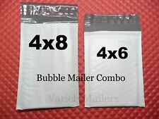 35 Poly Bubble Envelope Combo 4x6 Amp 4x8 Small Self Sealing Padded Mailers