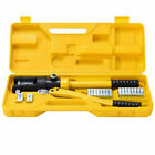 16 Ton Hydraulic Wire Terminal Crimper Battery Cable Lug Crimping Tool With Dies