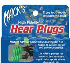 Macks High Fidelity Hear Plugs Noise Cancelling Earplugs Work Concerts Music