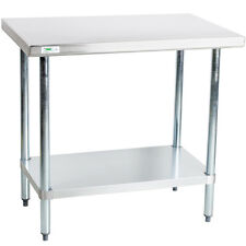 30 X 36 Stainless Steel Work Prep Shelf Table Restaurant Kitchen Commercial