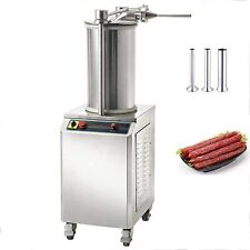 26l New Commercial Hydraulic Sausage Stuffer Meat Filler Vertical Machine 110v