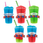 Slush Cup Flavour Sticker Set Of 5 - Puppy Catering Ice Cream Van Trailer Cafe