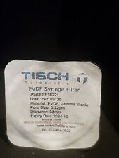Tish Scientific Sterile Syringe Filter Pvdf22um Pore Size 33mm