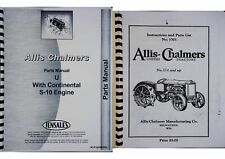 Allis Chalmers U Tractor Operators Parts Manual Catalog With Continental Engine