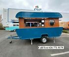 New Electric Mobile Food Trailer Enclosed Concession Stand Boat Design 4 Hitch