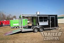 New 85x20 V Nose Enclosed Cargo Food Vending Trailer Mobile Kitchen