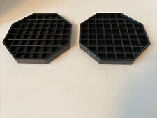 Lot Of 2 Update International Dt 6x6 Octagonal Plastic Drip Trays Coffee Bar