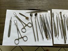 Assorted Dental Instruments For Oral Surgery