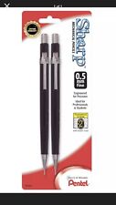 Pentel Automatic Sharp Mechanical Pencils 05 Mm Black Pack Of 2