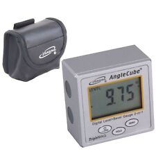 Igaging Angle Cube Digital Magnetic Protractor Gauge Level Table Saw Withcase