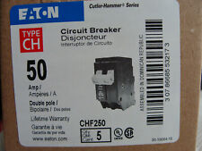 New Listingnew Circuit Breaker Eaton Cutler Hammer Chf250 Ch250 50 Amp 2 Pole 120240v
